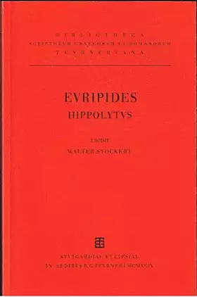 Couverture du produit · Euripidis Hippolytus: In griech. Sprache. Hrsg. v. W. Stockert