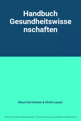 Couverture du produit · Handbuch Gesundheitswissenschaften