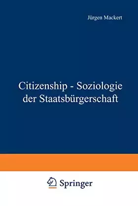 Couverture du produit · Citizenship - Soziologie der Staatsbürgerschaft.