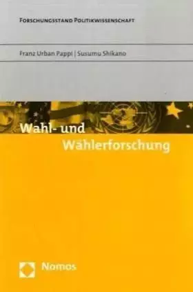Couverture du produit · Wahl- und Wählerforschung: Wahlforschung