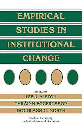 Couverture du produit · Empirical Studies in Institutional Change (Political Economy of Institutions and Decisions)