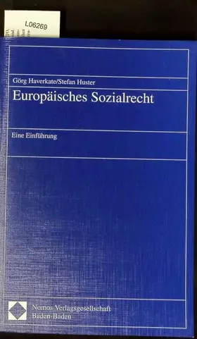 Couverture du produit · Europäisches Sozialrecht: Eine Einführung