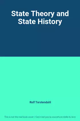 Couverture du produit · State Theory and State History