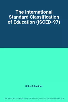 Couverture du produit · The International Standard Classification of Education (ISCED-97)
