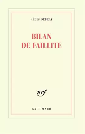 Couverture du produit · Bilan de faillite