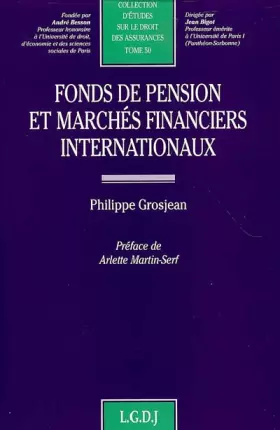 Couverture du produit · Fonds de pension et marchés financiers internationaux