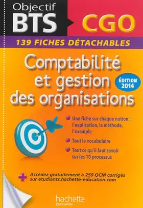 Couverture du produit · Fiches détachables BTS Comptabilité et Gestion des Organisations