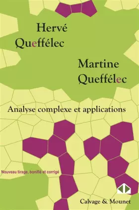 Couverture du produit · Analyse complexe et applications