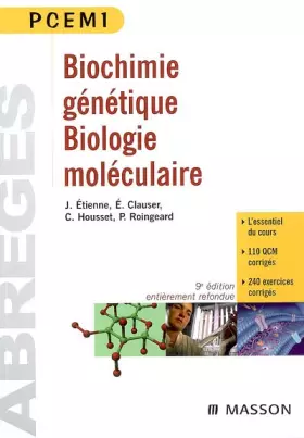 Couverture du produit · Biochimie génétique Biologie moléculaire