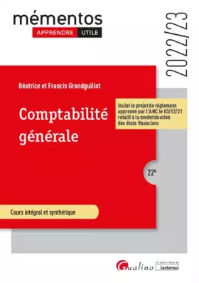 Couverture du produit · Comptabilité générale: Principes de la modélisation comptable - Analyse comptable des opérations courantes et de fin d'exercice