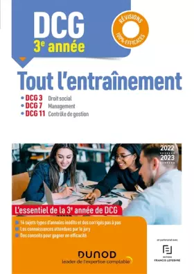 Couverture du produit · DCG 3e année - DCG 3-7-11 - Tout l'entraînement 2022/2023 (2022-2023)