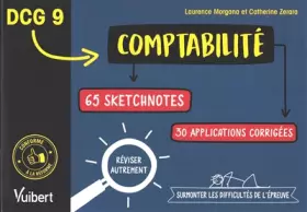 Couverture du produit · DCG 9. Comptabilité en 65 sketchnotes et 30 applications corrigées: Réviser autrement et surmonter les difficultés de l'épreuve