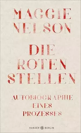 Couverture du produit · Die roten Stellen: Autobiographie eines Prozesses