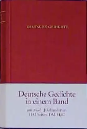 Couverture du produit · Deutsche Gedichte in einem Band: Deutsche Gedichte von den Anfängen bis zur Gegenwart