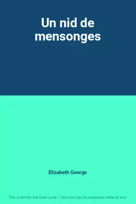 Couverture du produit · Un nid de mensonges