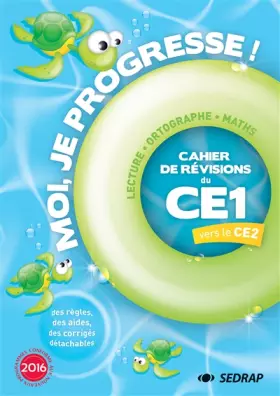 Couverture du produit · Moi je progresse CE1 : Cahier de révision - Cahier de vacances