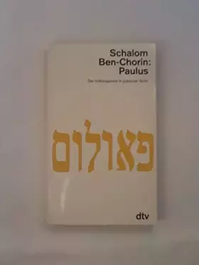 Couverture du produit · PAULUS: Der Völkerapostel in jüdischer Sicht (dtv Sachbuch)