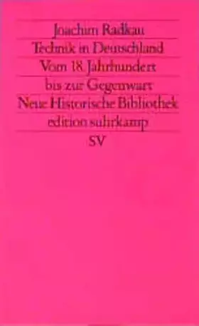 Couverture du produit · Technik in Deutschland (edition suhrkamp)