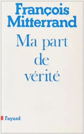 Couverture du produit · MA PART DE VERITE