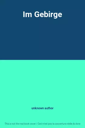 Couverture du produit · Im Gebirge