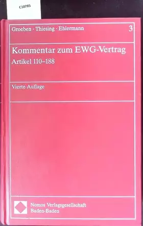 Couverture du produit · Kommentar zum EWG-Vertrag