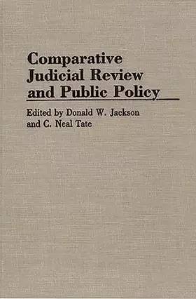 Couverture du produit · Comparative Judicial Review and Public Policy: (Contributions in Political Science)