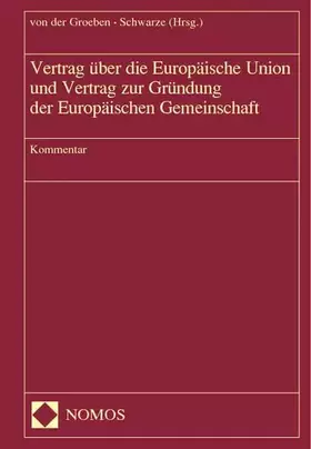 Couverture du produit · Vertrag über die Europäische Union und Vertrag zur Gründung der Europäischen Gemeinschaft: Kommentar