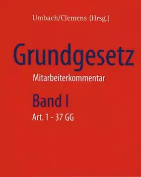 Couverture du produit · Grundgesetz: Mitarbeiterkommentar (Heidelberger Kommentar)