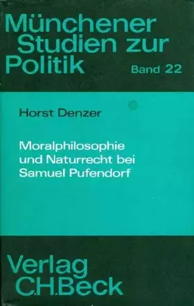Couverture du produit · Moralphilosophie und Naturrecht bei Samuel Pufendorf
