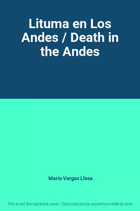 Couverture du produit · Lituma en Los Andes / Death in the Andes