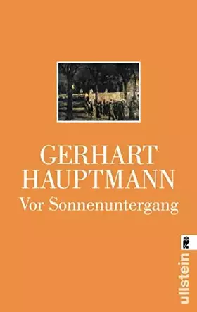 Couverture du produit · Vor Sonnenuntergang: Schauspiel (0)