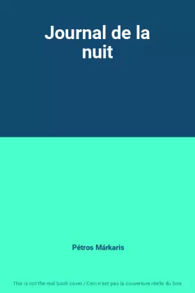 Couverture du produit · Journal de la nuit
