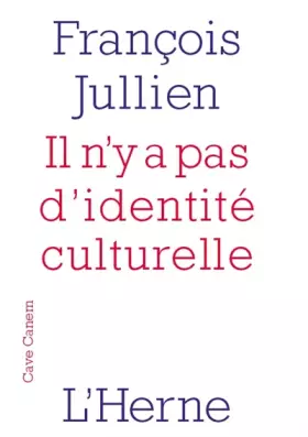 Couverture du produit · il n'y a pas d'identite culturelle