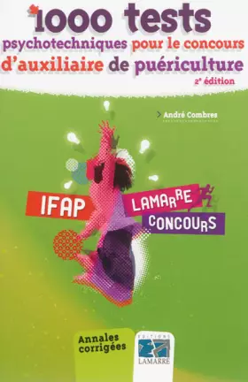 Couverture du produit · 1000 tests psychotechniques pour le concours d'auxiliaire de puériculture