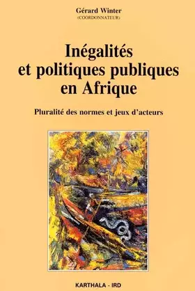 Couverture du produit · Inégalités et Politiques publiques en Afrique