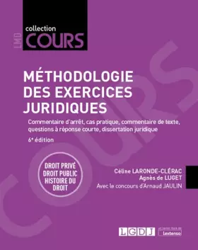 Couverture du produit · Méthodologie des exercices juridiques: Droit privé, droit public, histoire du droit (2021)