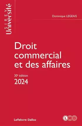 Couverture du produit · Droit commercial et des affaires 2024 30ed