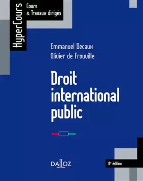 Couverture du produit · Droit international public - 11e ed.