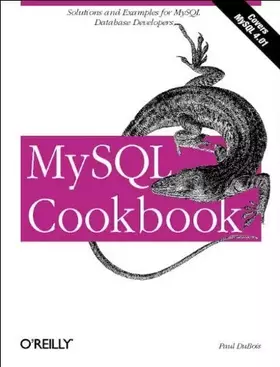 Couverture du produit · MySQL Cookbook (en anglais)