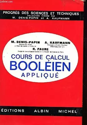 Couverture du produit · Cours de Calcul Booleien Applique