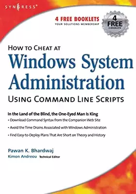 Couverture du produit · How to Cheat at Windows System Administration Using Command Line Scripts (How to Cheat)