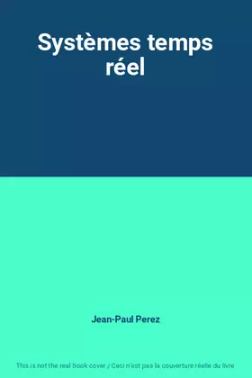 Couverture du produit · Systèmes temps réel