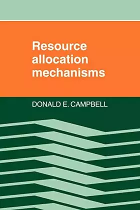 Couverture du produit · Resource Allocation Mechanisms