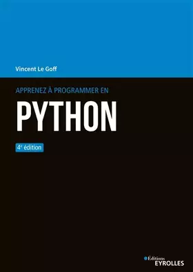 Couverture du produit · Apprenez à  programmer en Python - 4e