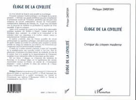 Couverture du produit · Eloge de la civilité - Critique du citoyen moderne