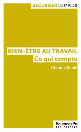 Couverture du produit · Bien-être au travail: Ce qui compte