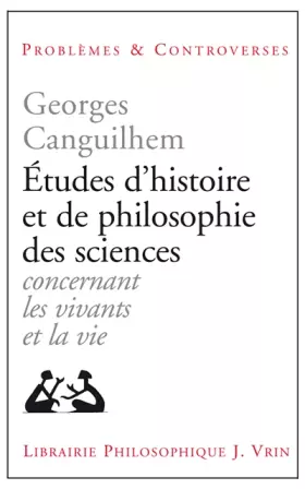 Couverture du produit · Etudes d'histoire et de philosophie des sciences