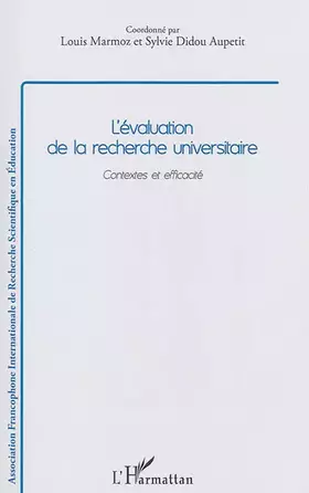 Couverture du produit · L'évaluation de la recherche universitaire: Contextes et efficacité