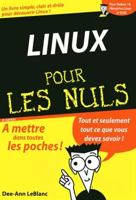 Couverture du produit · LINUX POCHE POUR LES NULS 8ED