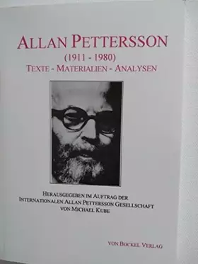 Couverture du produit · Allan Pettersson (1911-1980). Texte - Materialien - Analysen